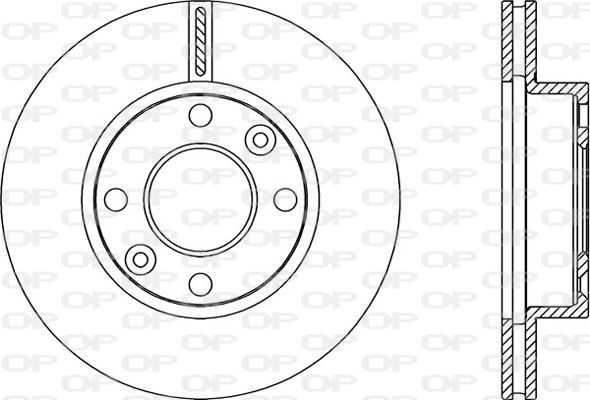 OPEN PARTS Тормозной диск BDA2250.20